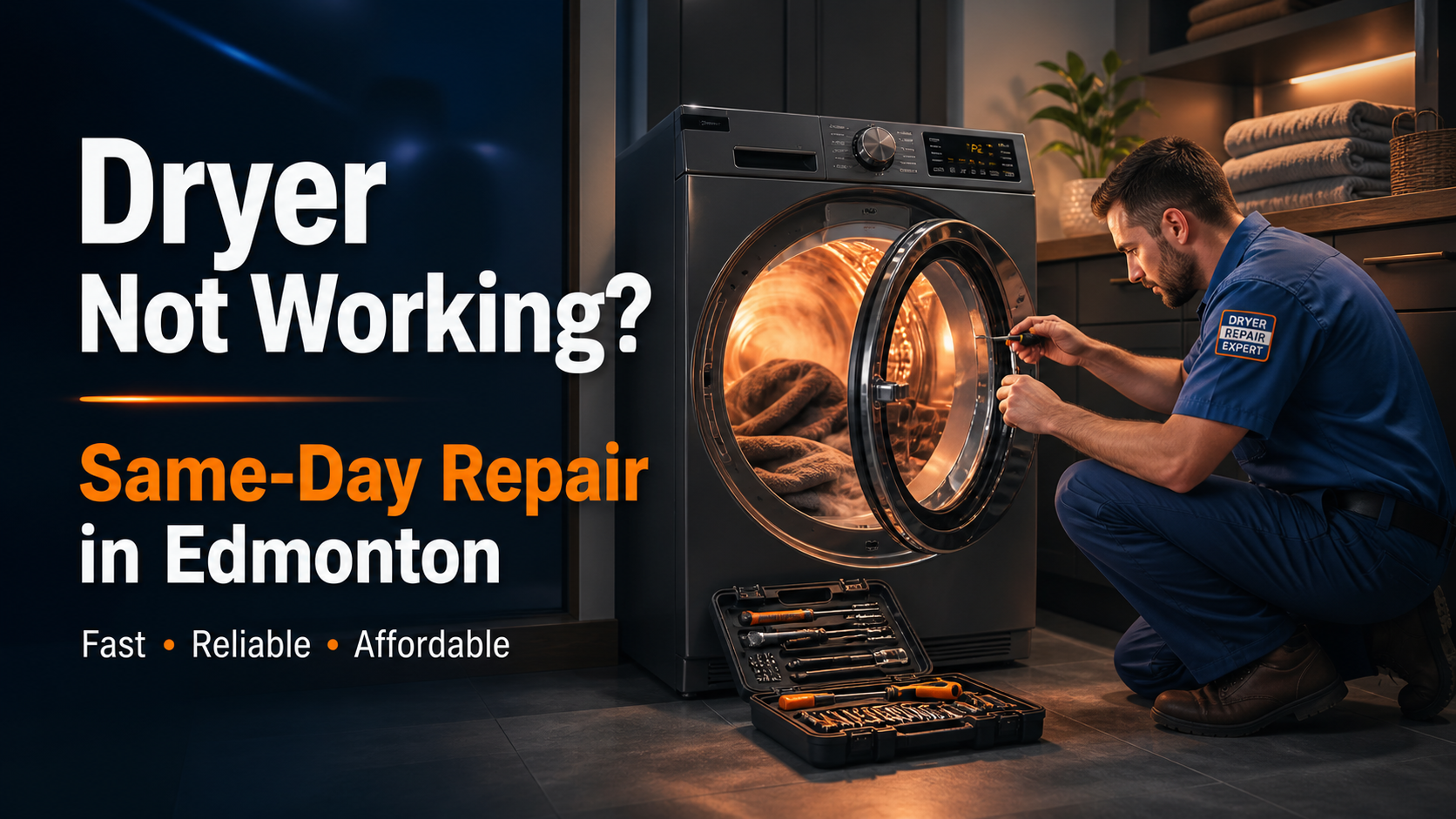 Dryer Repair Edmonton | Same-Day Service by FixNow Appliances